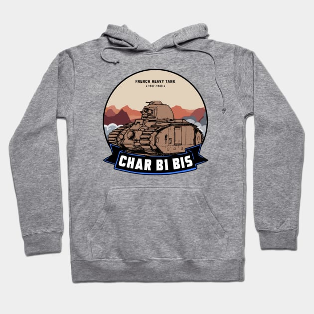 CHAR B1 bis Hoodie by theanomalius_merch